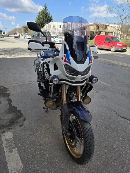 MOTOCAM Honda Africa twin CRF 1100 L4 Ön Cam 2023-2025 Model 54cm Siyah Renkli 4mm UZUN VE GENİŞ - Resim 3