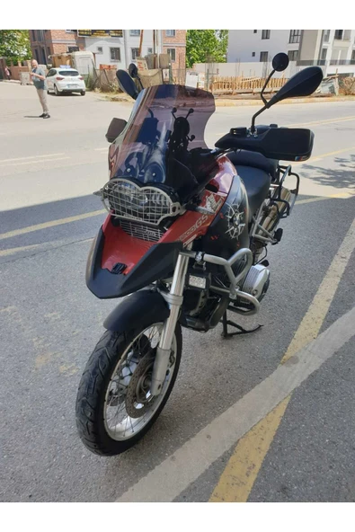 MOTOCAM Bmw R 1200 GS Siperlik Ön Cam 2004-2012 Model 50cm Siyah Renkli 4mm UZUN CAM - Resim 2