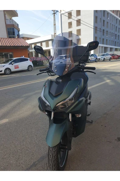 MOTOCAM RKS Arome 125 Siperlik Ön Cam 2023-2025 Model 54cm Füme Renkli - Resim 3