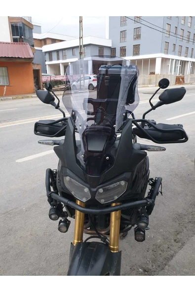 MOTOCAM Honda Afrika Twin CRF 1000 Ön Cam 2016-2020 Model 45cm Açıkfüme Renkli 4mm KISA CAM ürün görseli