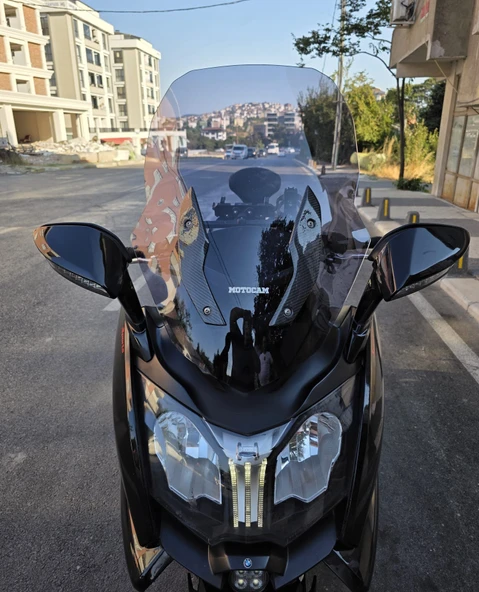 MOTOCAM Bmw C 650 GT Siperlik Ön Cam 2011-2016 Model 75cm Füme Renkli 4mm ürün görseli