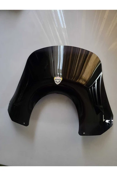 MOTOCAM Piaggio Beverly 500 Siperlik Ön Cam 2001-2007 Model 35cm Siyah Renkli 4mm - Resim 3