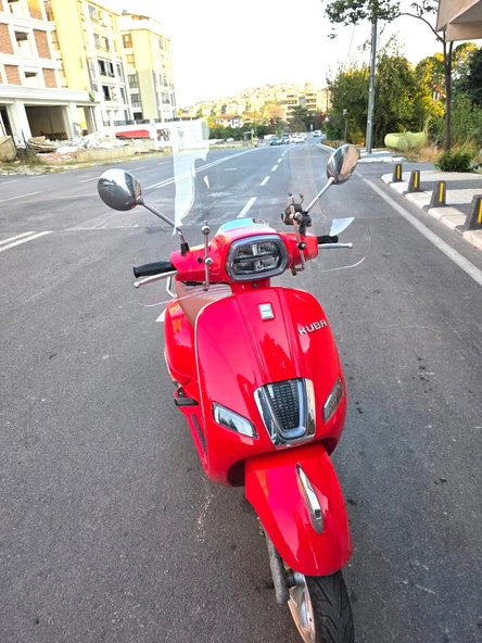 MOTOCAM Küba Grace 50 125 Ön Cam 2023-2025 Model 37cm şeffaf Renkli Elcikli APARATSIZDIR - 3