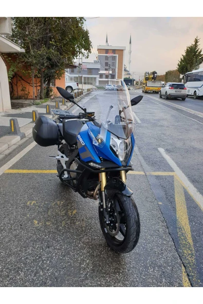 MOTOCAM CF MOTO 650 MT Siperlik Ön Cam 2025 Model 56cm Şeffaf Renkli 4mm UZUN CAM - Resim 2