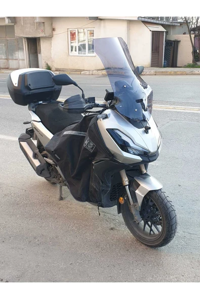 MOTOCAM Honda Adv 350 Siperlik Ön Cam 2023-2025 Model 72cm Füme Renkli 4mm UZUN CAM - Resim 2