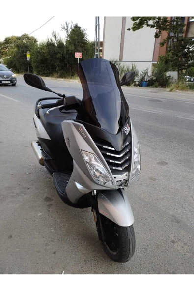 MOTOCAM Peugeot Citystar 200 Siperlik Ön Cam 2017-2018 Model 56cm Siyah Renkli 4mm UZUN CAM - Resim 3