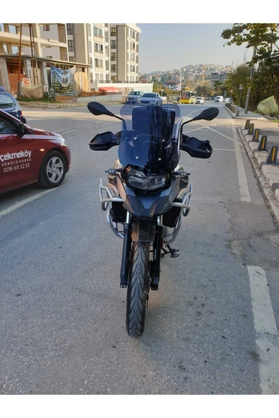 MOTOCAM Bmw F750 850 Sport Siperlik Ön Cam 2018-2025 Model 44cm Füme Renkli 4mm ürün görseli