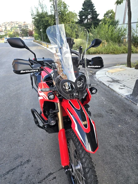 MOTOCAM Honda CRF 250-300 Rally Siperlik Ön Cam 2017-2025 Model 56cm Şeffaf Renkli 4mm - Resim 2