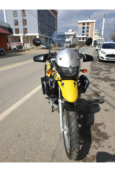 MOTOCAM Bmw F650 GS Siperlik Ön Cam ( 3 Delikli ) 1999-2003 Model 58cm Şeffaf Renkli 4mm - Resim 3