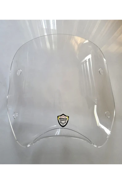 MOTOCAM Piaggio Beverly 500 Ön Uzatma Camı 2001-2007 Model 34cm Şeffaf Renkli 4mm APARATSIZDIR ürün görseli