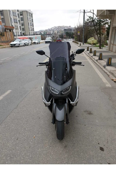 MOTOCAM Falcon Cmax 155 Siperlik Ön Cam 2023-2025 Model 65cm Siyah Renkli 4mm ORTA BOYLU CAM ürün görseli