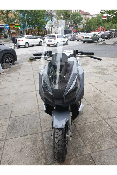 MOTOCAM Moto Gusto Dream 150 Siperlik Ön Cam 2023-2025 Model 75cm Şeffaf Renkli 4mm UZUN CAM - 1
