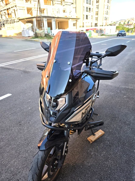 MOTOCAM CF Moto 700 MT Siperlik Ön Cam 2024-2025 Model 56cm Siyah Renkli 4mm - Resim 3