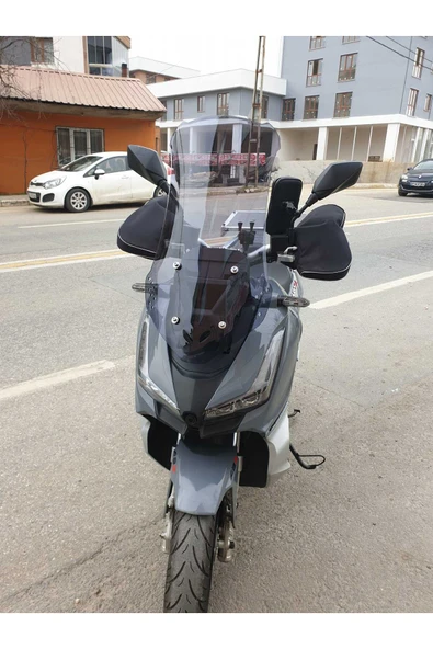 MOTOCAM Arora Beatrix 150 Siperlik Ön Cam 2023-2025 Model 75cm Füme Renkli 4mm UZUN CAM - Resim 3