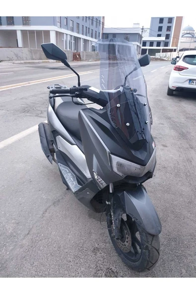 MOTOCAM Arora ZRX 200 Siperlik Ön Cam 2022 Model 65cm Füme Renkli 4mm ORTA BOYLU CAM - Resim 3