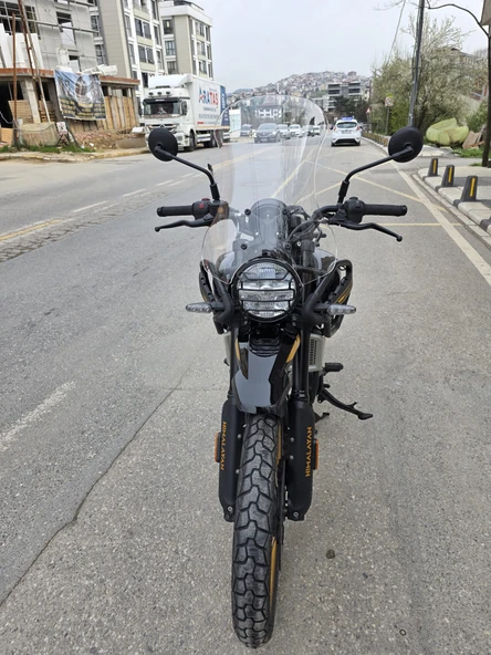 MOTOCAM Himalayan Royal Enfıeld 450 Siperlik Ön Cam 2023-2025 Model 49cm Şeffaf Renkli 4mm ürün görseli