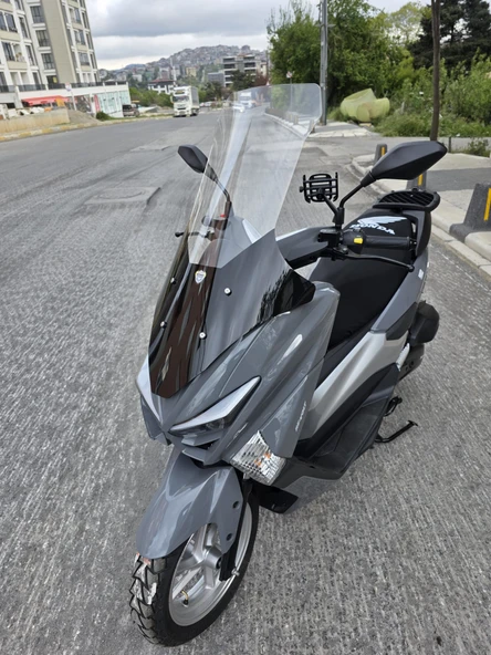 MOTOCAM Revolt RSX4 Siperlik Ön Cam 2022-2025 Model 78cm Şeffaf Renkli 4mm UZUN CAM - Resim 3