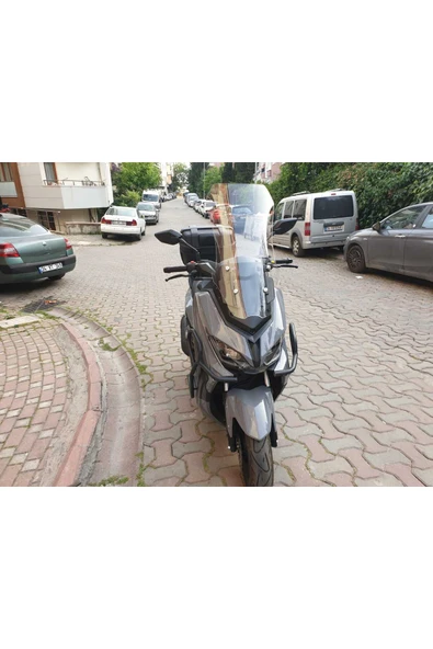 MOTOCAM Küba Novax 200 Siperlik Ön Cam 2023-2025 Model 57cm Şeffaf Renkli 4mm - Resim 3