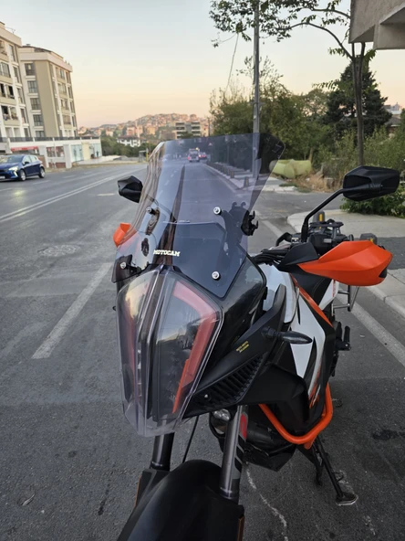 MOTOCAM KTM 1290 Super Adventure Ön Cam 2017-2020 Model 54cm Füme Renkli 4mm - Resim 3
