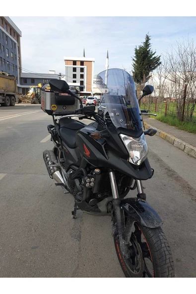 MOTOCAM Honda NC 700 750 X Siperlik Ön Cam 2012-2015 Model 50cm Füme Renkli 4mm ORTA BOYLU CAM - 2