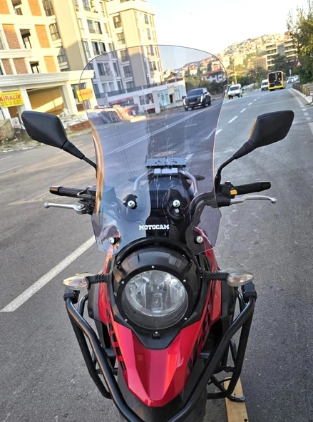 MOTOCAM Suzuki V-Strom DL 250 Siperlik Ön Cam 2017-2020 Model 51cm Füme Renkli 4mm ürün görseli