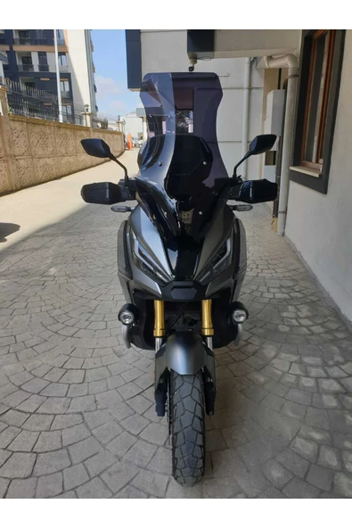 MOTOCAM Honda X-ADV 750 Siperlik Ön Cam 2021-2025 Model 72cm Siyah Renkli 4mm UZUN CAM - 1