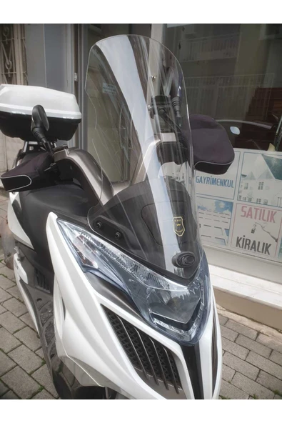 MOTOCAM Kymco G Dink 150 250i Siperlik Ön Cam 2013 Model 66cm Şeffaf Renkli 4mm - Resim 2