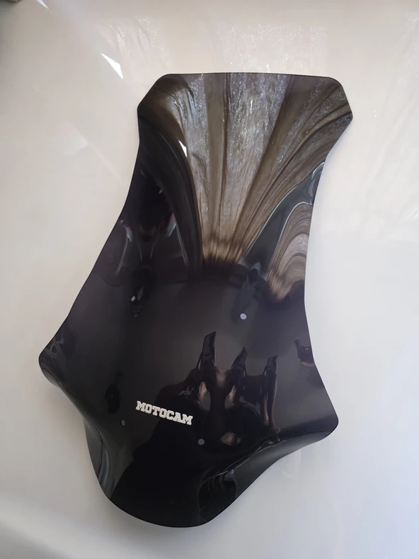 MOTOCAM Honda X-ADV 750 Siperlik Ön Cam 2017-2020 Model 70cm Siyah Renkli 4mm UZUN CAM - Resim 3