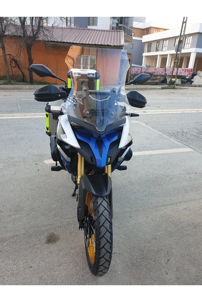 MOTOCAM Voge DS 625X Siperlik Ön Cam 2023-2025 Model 56cm Şeffaf Renkli 4mm SPORTİF MODEL - Resim 3