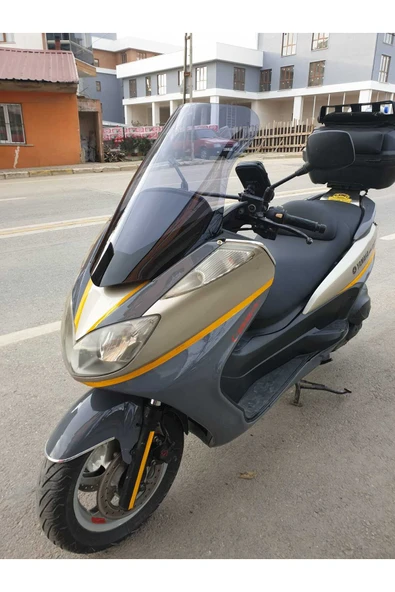 MOTOCAM Yamaha Majesty 400 Siperlik Ön Cam 2005-2006 Model 68cm Füme Renkli 4mm - Resim 3