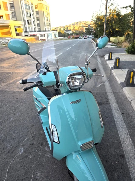 MOTOCAM Skyjet Bellina Ön Cam 2024-2025 Model 41cm Şeffaf Renkli 4mm Elcikli APARATSIZDIR - Resim 2