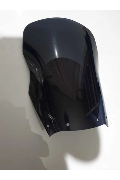 MOTOCAM Kawasaki KLE 500 Siperlik Ön Cam 1991-2004 Model 45cm Siyah Renkli 4mm UZUN CAM - Resim 2