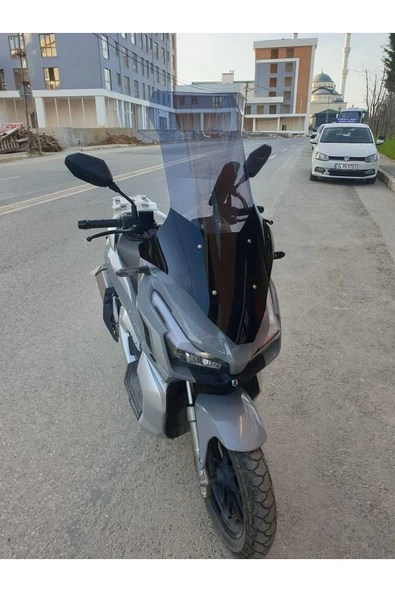 MOTOCAM RKS Veloce 150 Siperlik Ön Cam 2023-2025 Model 78cm Füme Renkli 4mm UZUN CAM - Resim 3