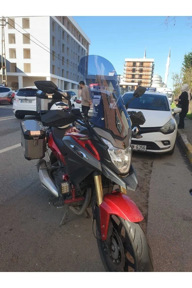 MOTOCAM RKS Trv 242 Siperlik Ön Cam 2021 Model 68cm Füme Renkli 4mm UZUN CAM ürün görseli