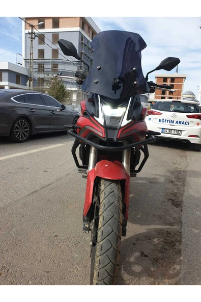 MOTOCAM Voge DS 300 Siperlik Ön Cam 2021-2025 Model 55cm Siyah Renkli 4mm - Resim 2