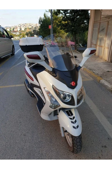 MOTOCAM SYM Gts Evo 250 Siperlik Ön Cam 2006-2015 Model 53cm Şeffaf Renkli 4mm - Resim 3