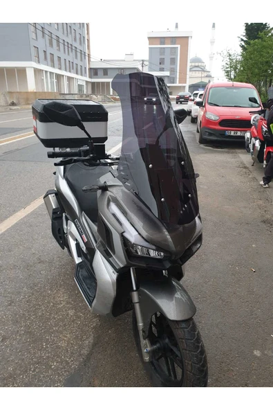 MOTOCAM Küba Rubano 150 Siperlik Ön Cam 2023-2025 Model 75cm Siyah Renkli 4mm UZUN CAM - 3