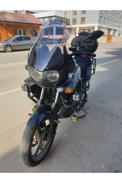 MOTOCAM Honda Varadero Mk.1 Siperlik Ön Cam 1999-2003 Model 54cm Füme Renkli 4mm - Resim 2