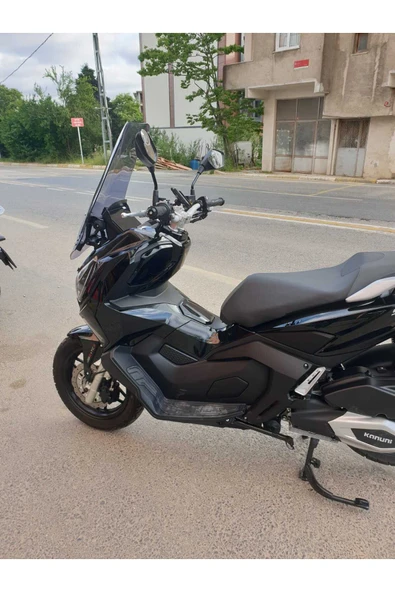 MOTOCAM Kanuni Seha Siperlik Ön Cam 2022-2025 Model 75cm Füme Renkli 4mm UZUN CAM - Resim 3