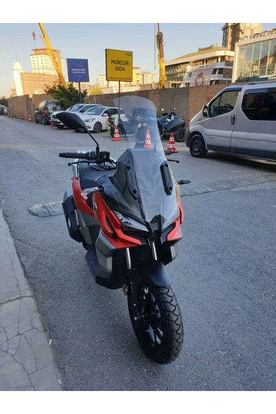 MOTOCAM Voge SR1 ADV Siperlik Ön Cam 2023-2025 Model 71cm Şeffaf Renkli 4mm - Resim 2