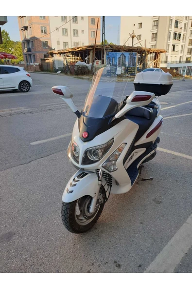 MOTOCAM SYM Gts Evo 250 Siperlik Ön Cam 2006-2015 Model 63cm Şeffaf Renkli 4mm 10cm daha Uzun - Resim 2