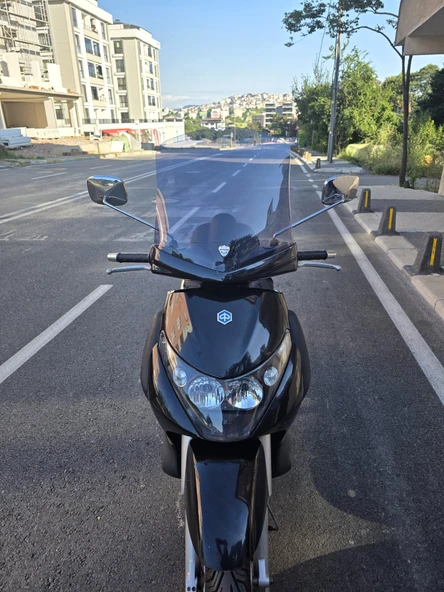 MOTOCAM Piaggio Beverly 250 Siperlik Ön Cam 200-2007 Model 44cm Füme Renkli 4mm - 1