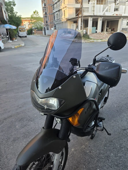 MOTOCAM Honda Transalp XL 650 Siperlik Ön Cam 2000-2008 Model 54cm Füme Renkli 4mm - Resim 3