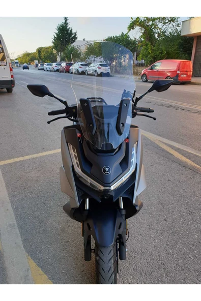 MOTOCAM Voge SR3 Siperlik Ön Cam 2023-2025 Model 70cm Şeffaf Renk 4mm - 1