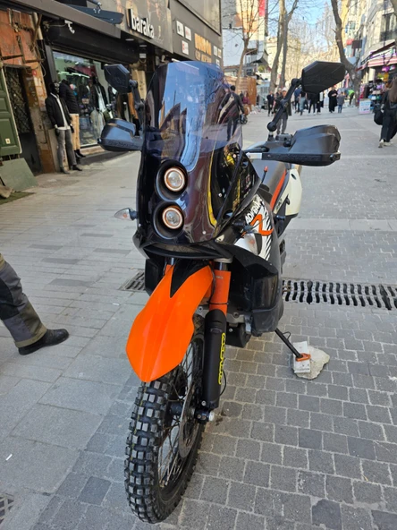 MOTOCAM KTM 950-990 Adventure KİT RALLY Replikaa Siperlik Ön Cam 51cm Füme Renkli 4mm - Resim 3