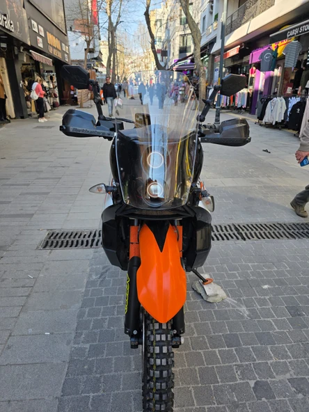 MOTOCAM KTM 950-990 Adventure KİT RALLY Replikaa Siperlik Ön Cam 51cm Tam şeffaf Renkli 4mm ürün görseli