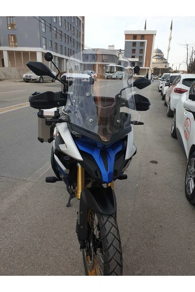 MOTOCAM Voge DSX 525 Siperlik Ön Cam 2023-2025 Model 65cm Şeffaf Renkli 4mm UZUN CAM - Resim 2