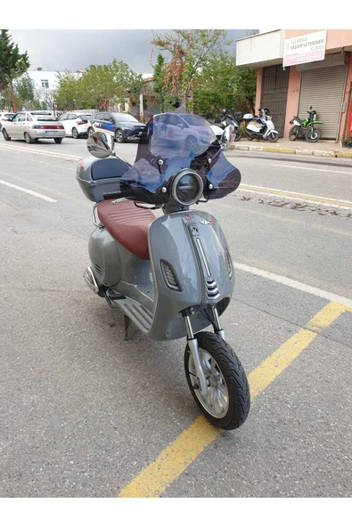 MOTOCAM RKS Pride 125 Siperlik Ön Cam 2023-2025 Model 39cm siyah Renkli 4mm APARATSIZDIR - Resim 2