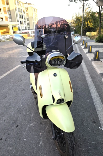 MOTOCAM RKS LT 50 PRO  Siperlik Ön Cam 2023-2025 Model 51cm Siyah Renkli 4mm APARATSIZDIR - Resim 2