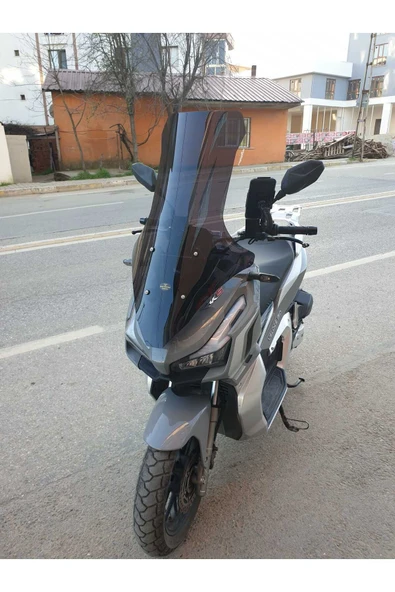 MOTOCAM RKS Veloce 150 Siperlik Ön Cam 2023-2025 Model 78cm Siyah Renkli 4mm UZUN CAM - Resim 3